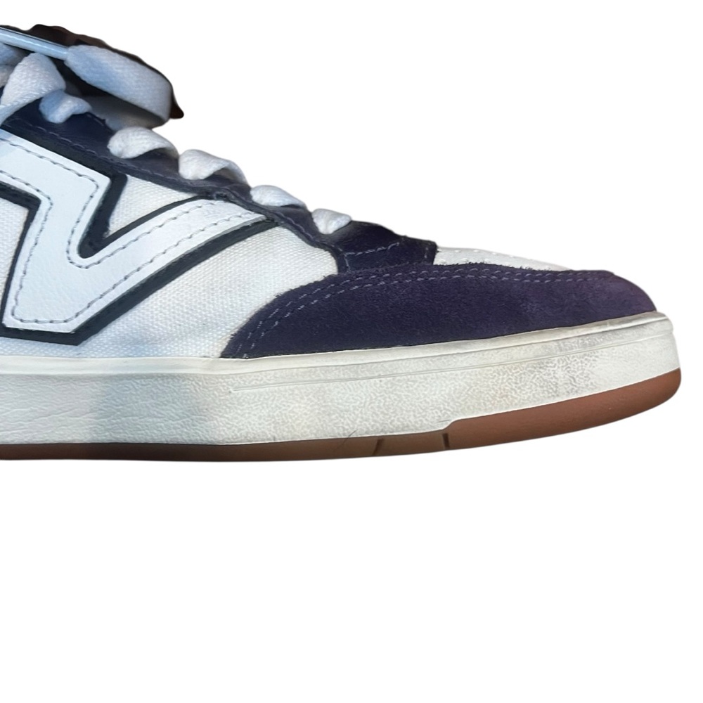 Vans Men's Navy and White Suede Sneakers 9.5 EUC - Picture 4 of 11